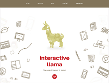 Tablet Screenshot of interactivellama.com